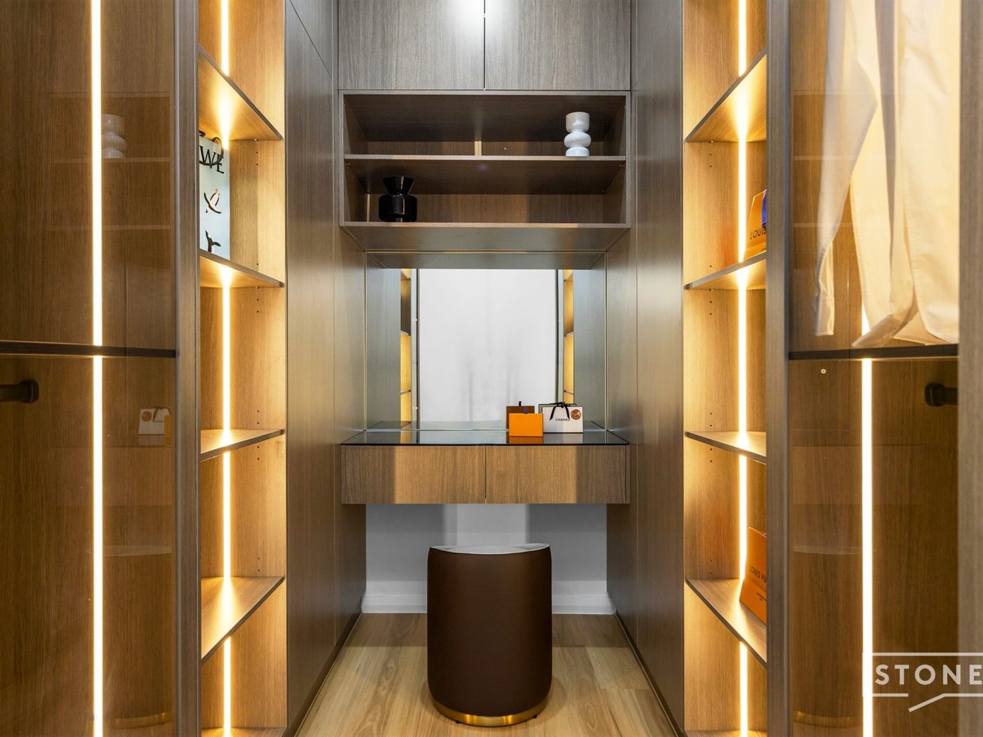 Walk-in robe joinery